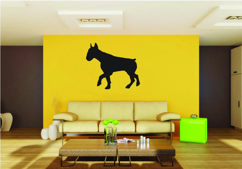 Picniva Bull Terrier Dog Style 10 Removable Vinyl Wall Decal