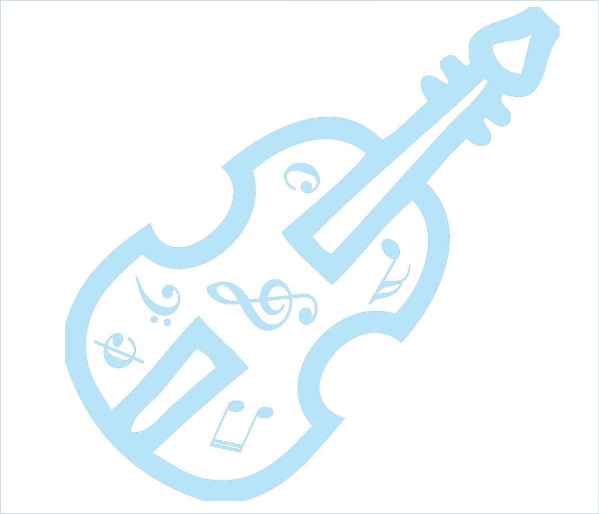 Picniva Violin Music Notes Wall Decal for Musicians