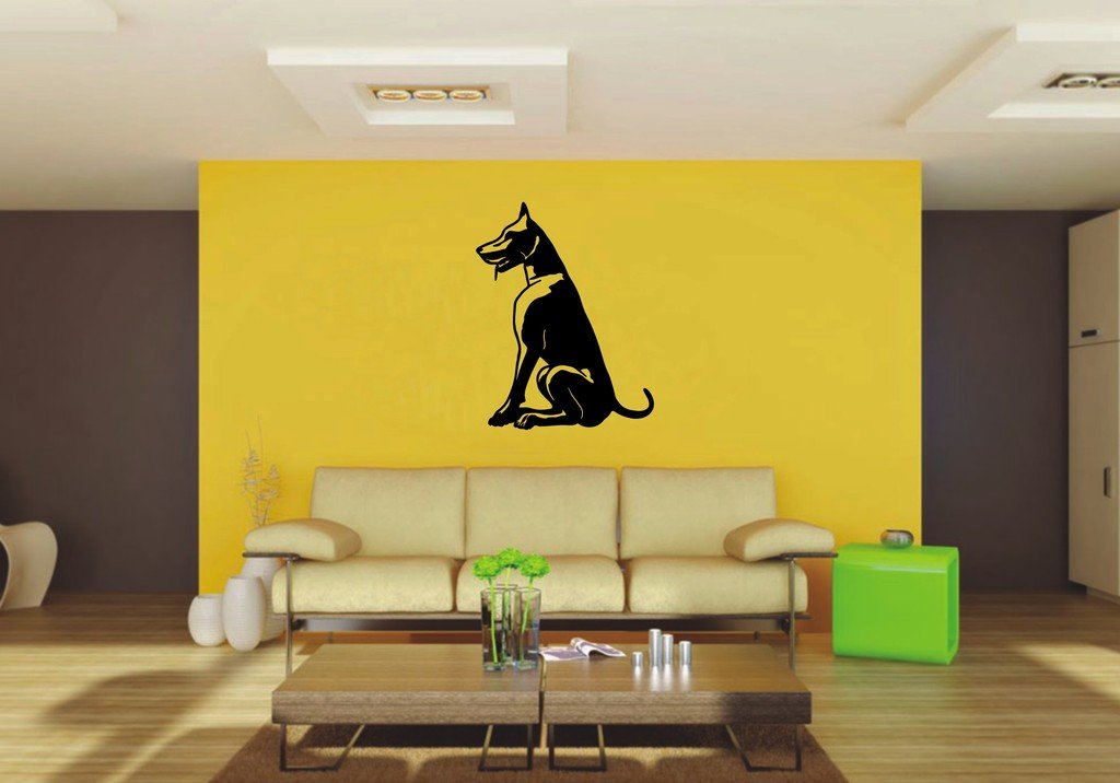 Picniva 22x28.21 Doberman Style 9 Vinyl Wall Decal Dog