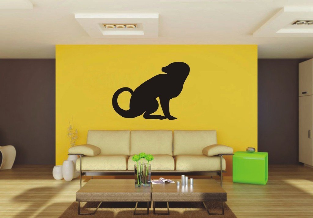 Picniva Meerkat Sty4 Vinyl Wall Decal, Approx 22 x 16.46 in, Removable