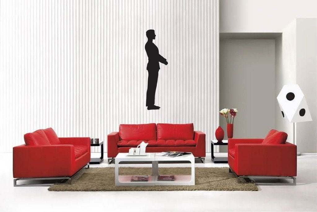 Picniva Matte Black Martial Arts Style 43 Vinyl Wall Decal Sports Decor