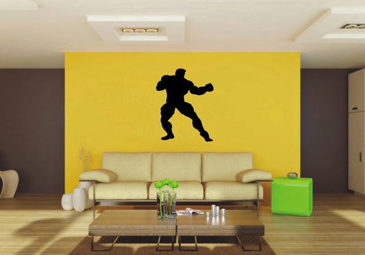 Picniva Muscle Man Style 18 Wall Decal Figure Silhouette Decor