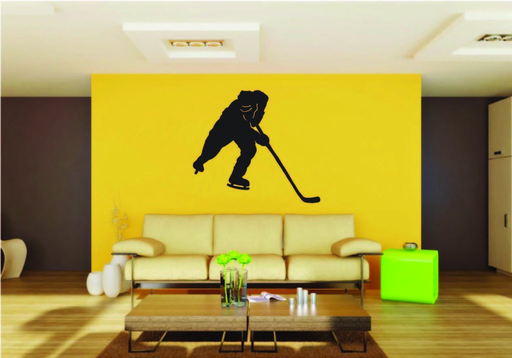 Picniva Hockey Style 2 Removable Vinyl Wall Decal