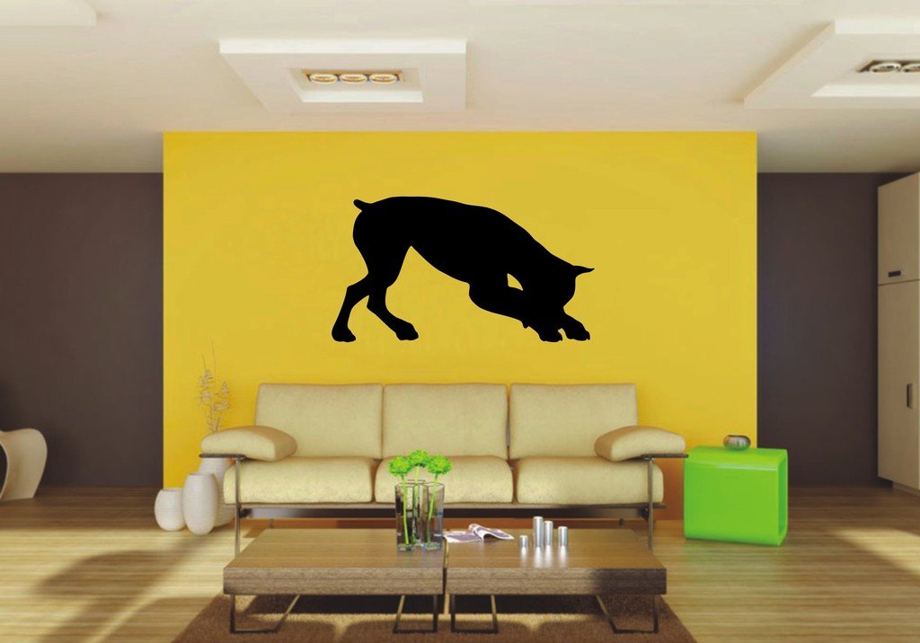 Picniva 22x12.2 Boxer Style 42 Vinyl Wall Decal Dog Breed