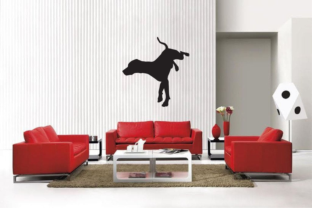 Picniva Matte Black Hound Style 3 Vinyl Wall Decal Canine Decor
