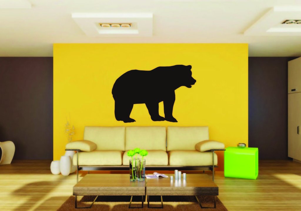 Picniva Bear Sty18 Vinyl Wall Decal, Approx 22 x 15.4 in, Removable