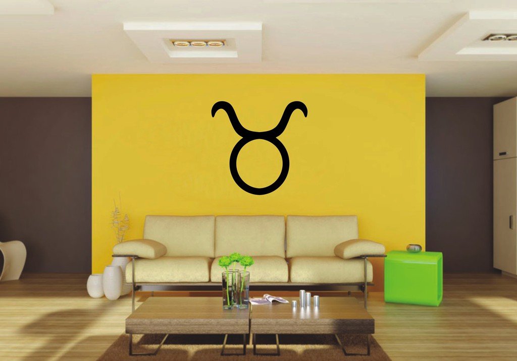 Picniva 22x21.52 Taurus Style 3 Vinyl Wall Decal Zodiac Astrology