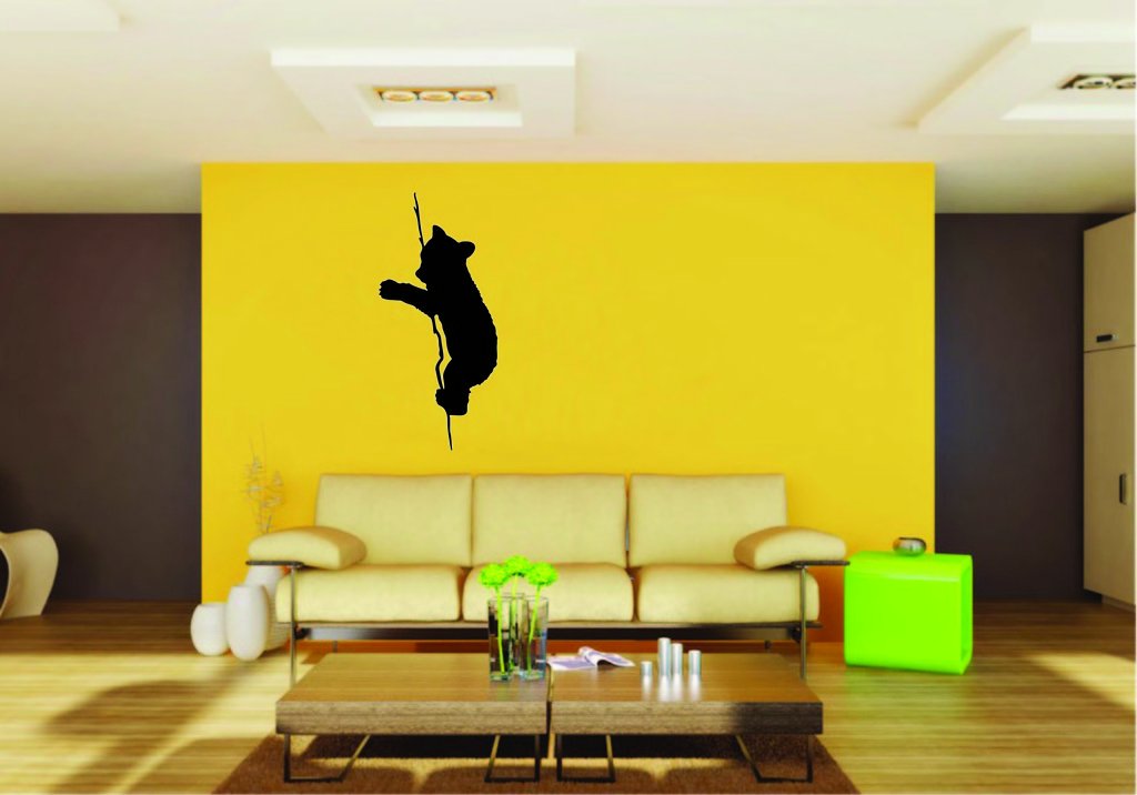Picniva Bear Sty3 Vinyl Wall Decal, Approx 22 x 19.36 in, Removable
