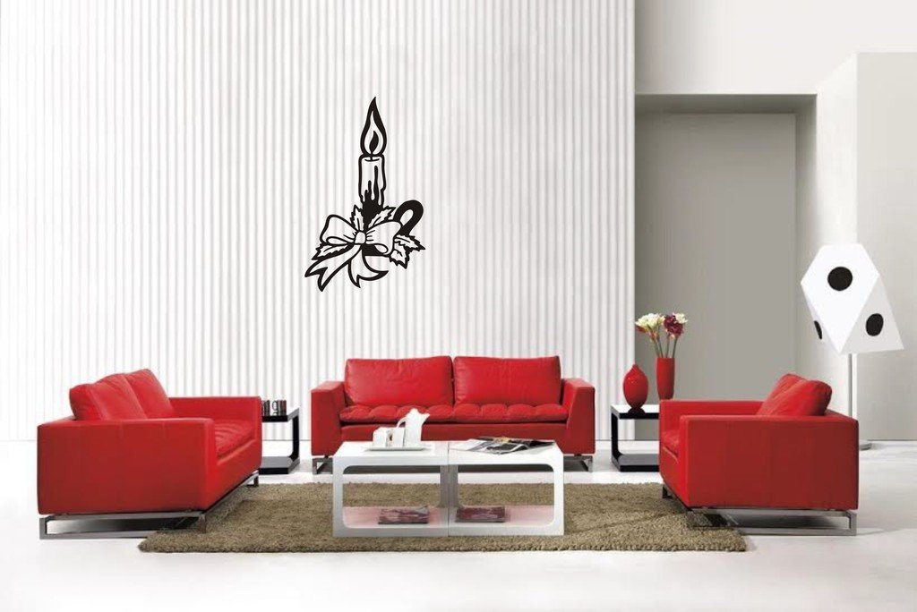 Picniva Candle Style1 Wall Decal Removable Home Decor