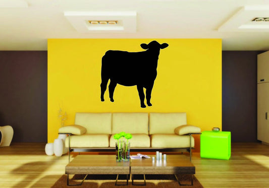 Picniva Cow Sty25 Vinyl Wall Decal, Approx 22 in Square, Removable