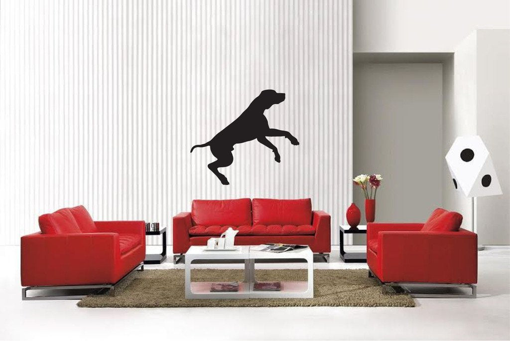 Picniva Matte Black Hound Style 14 Vinyl Wall Decal Canine Decor