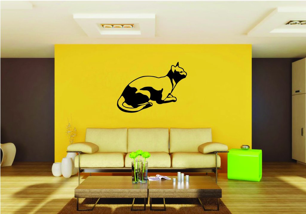 Picniva Cat Style 23 Removable Vinyl Wall Decal