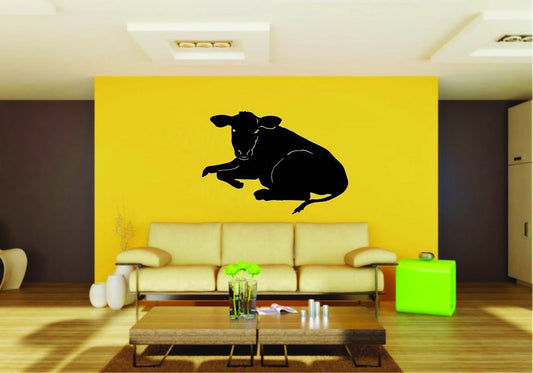 Picniva Cow Sty87 Vinyl Wall Decal, Approx 22 x 15.44 in, Removable