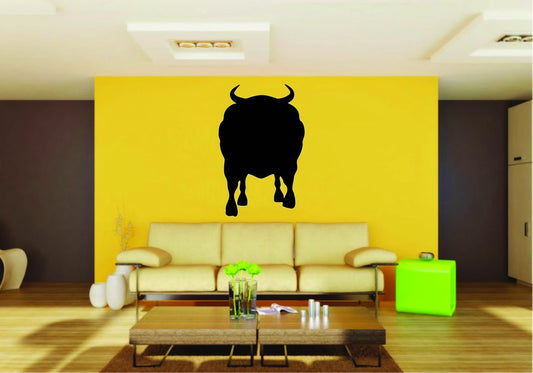 Picniva Bull Sty7a Vinyl Wall Decal, Approx 22 x 33.44 in, Removable