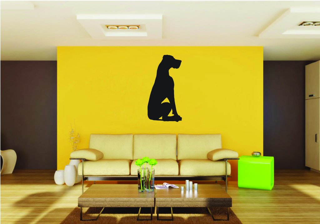 Picniva Great Dane Dog Style 16a Removable Vinyl Wall Decal