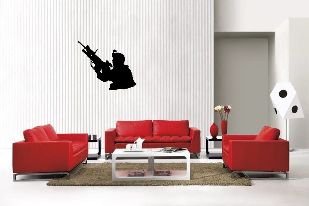 Picniva Military Sty2 Vinyl Car Window Decal, Approx 5 in