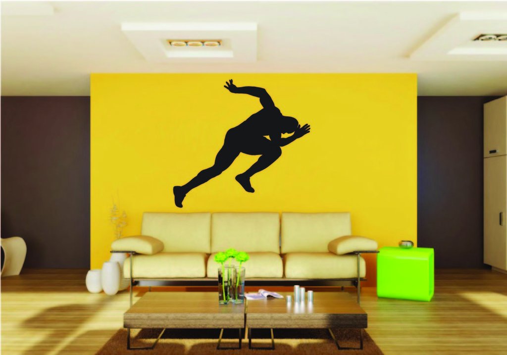 Picniva Running Style 2 Removable Vinyl Wall Decal