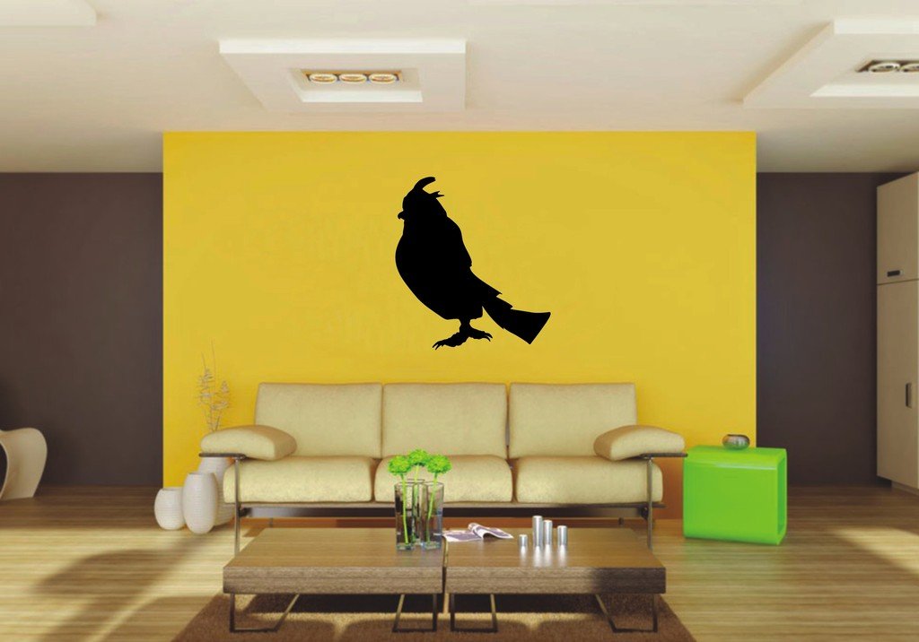 Picniva Horned Owl Sty3 Vinyl Wall Decal, Approx 22 x 24.56 in, Removable