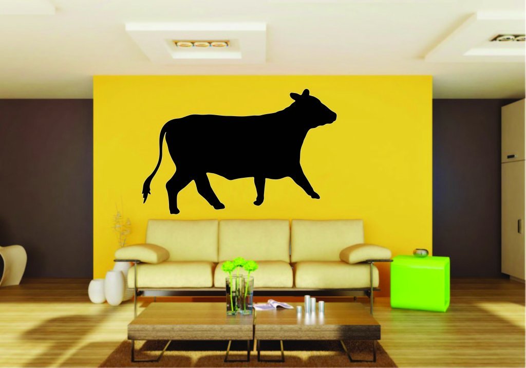 Picniva Cow Sty95 Vinyl Wall Decal, Approx 22 x 14.11 in, Removable