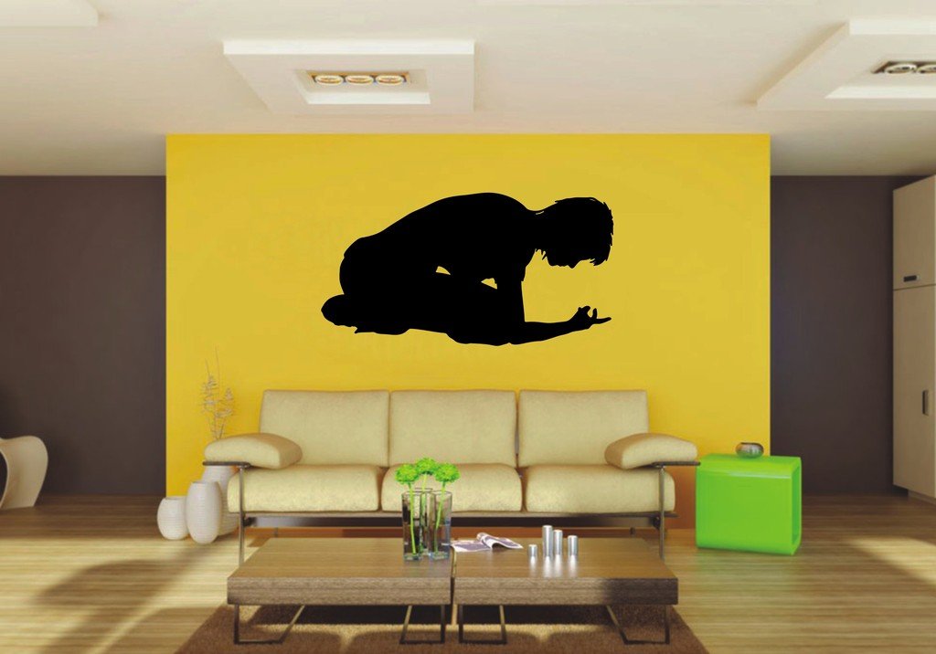 Picniva 22x11.54 Kneeling Style 2 Vinyl Wall Decal Figure