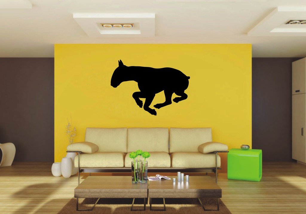 Picniva 22x15.49 Bull Terrier Style 3 Vinyl Wall Decal Dog Breed
