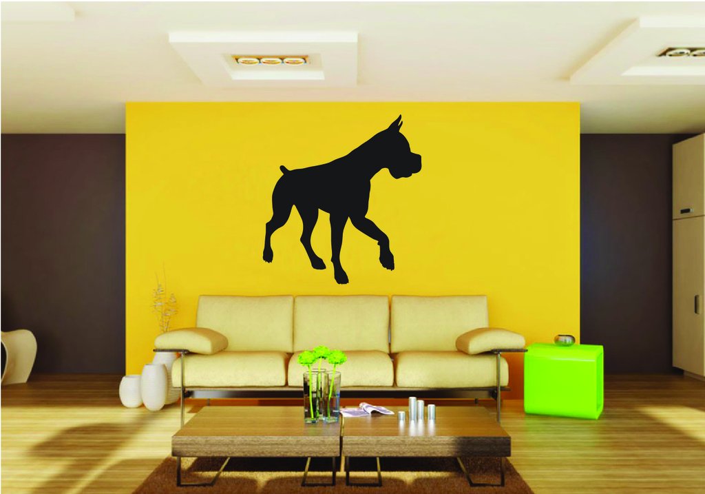 Picniva Boxer Dog Style 37 Removable Vinyl Wall Decal