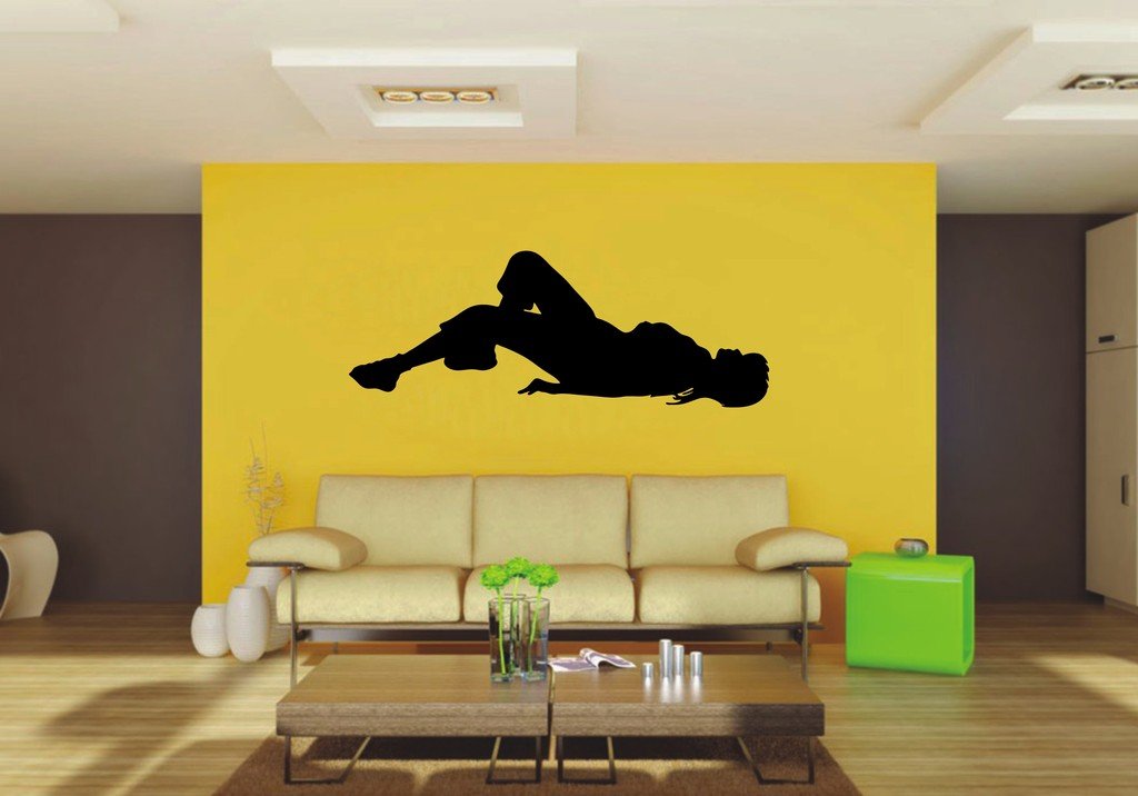 Picniva 22x8.19 Laying Style 7 Vinyl Wall Decal Figure