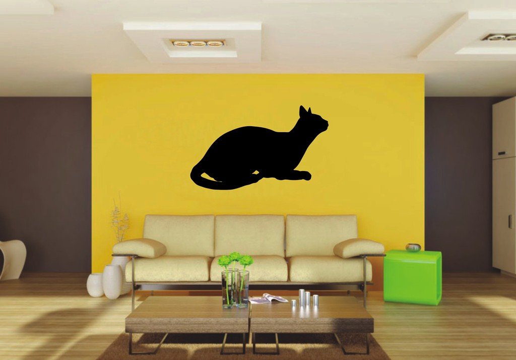 Picniva 22x13.47 Abyssinian Style 9 Vinyl Wall Decal Cat Breed