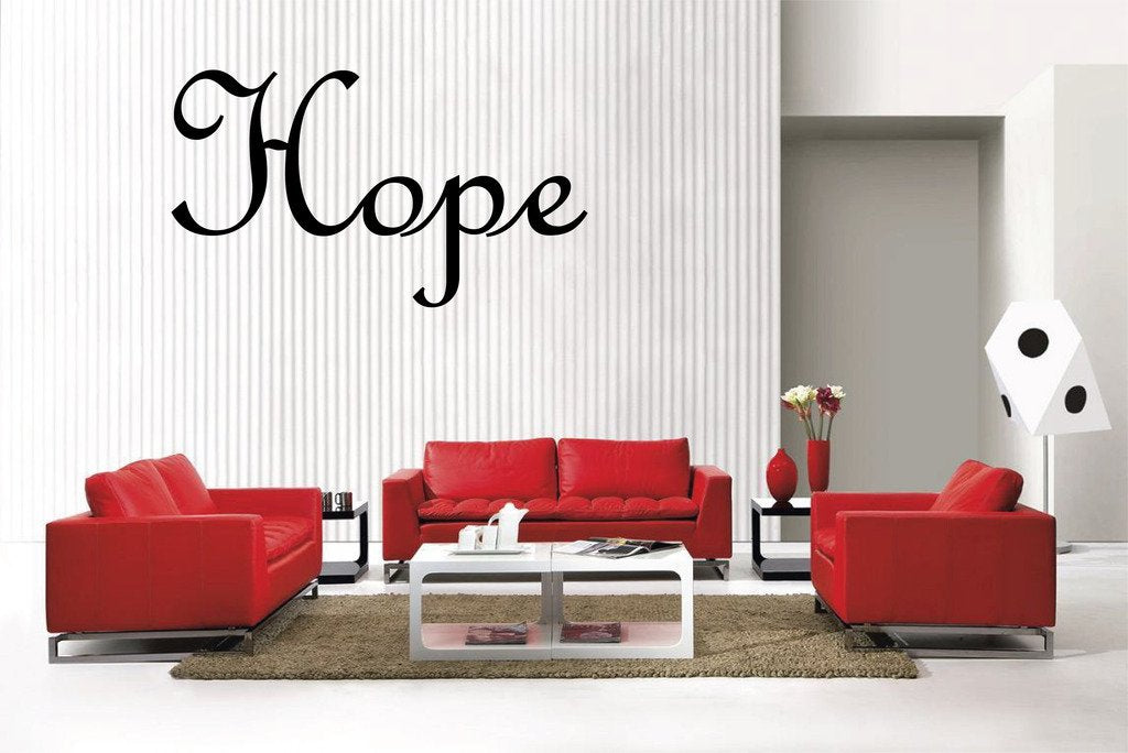 Picniva Hope Removable Vinyl Wall Decal, 23 x 15 in