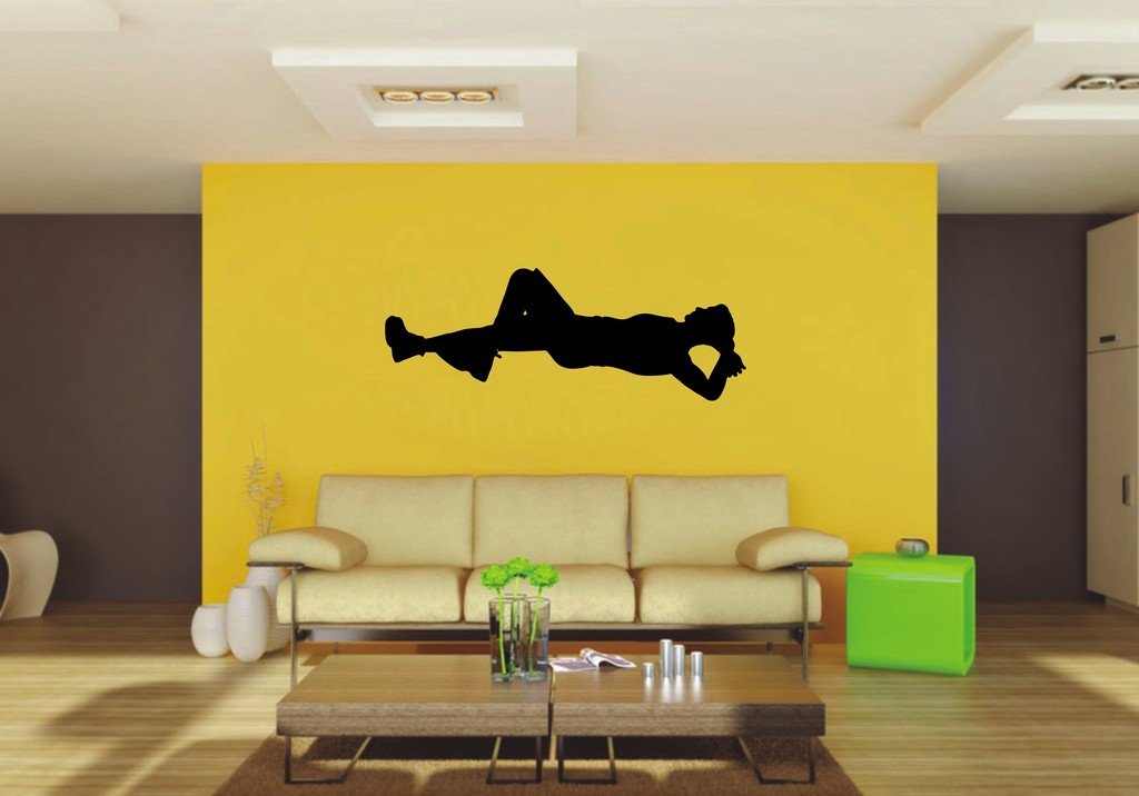Picniva Laying Style 5 Wall Decal Figure Silhouette Decor