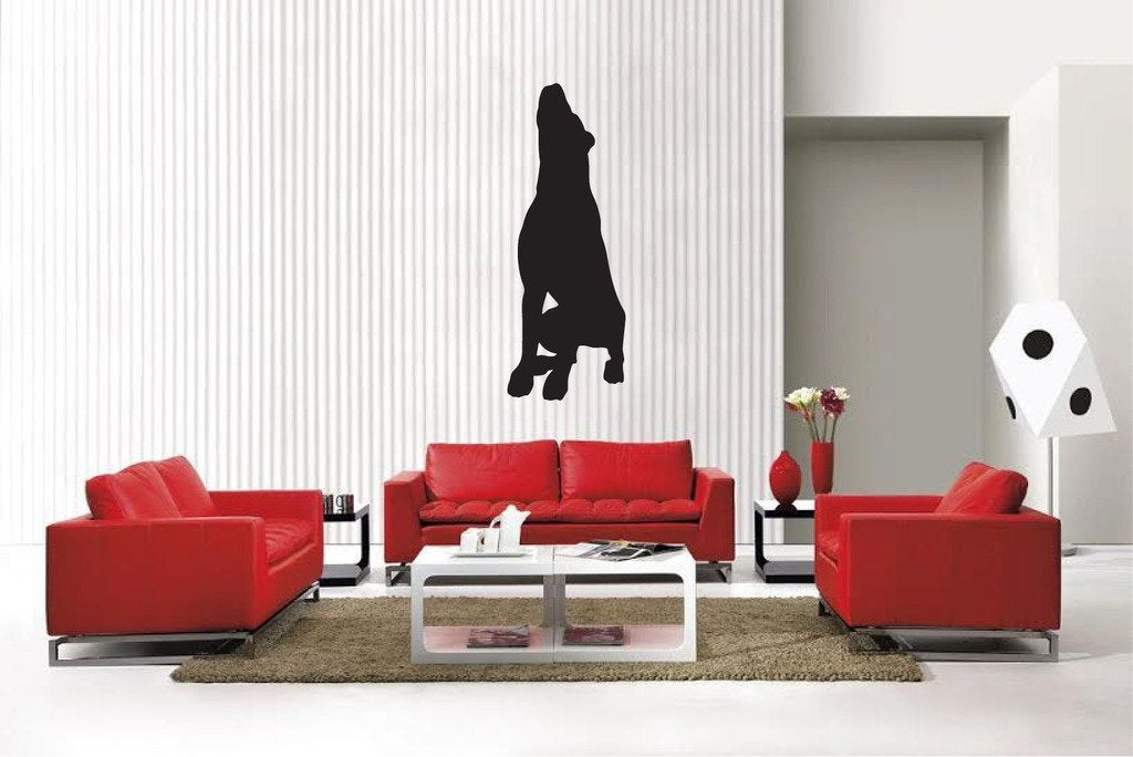 Picniva Matte Black Rottweiler Style 27a Vinyl Wall Decal Pet Dog Decor