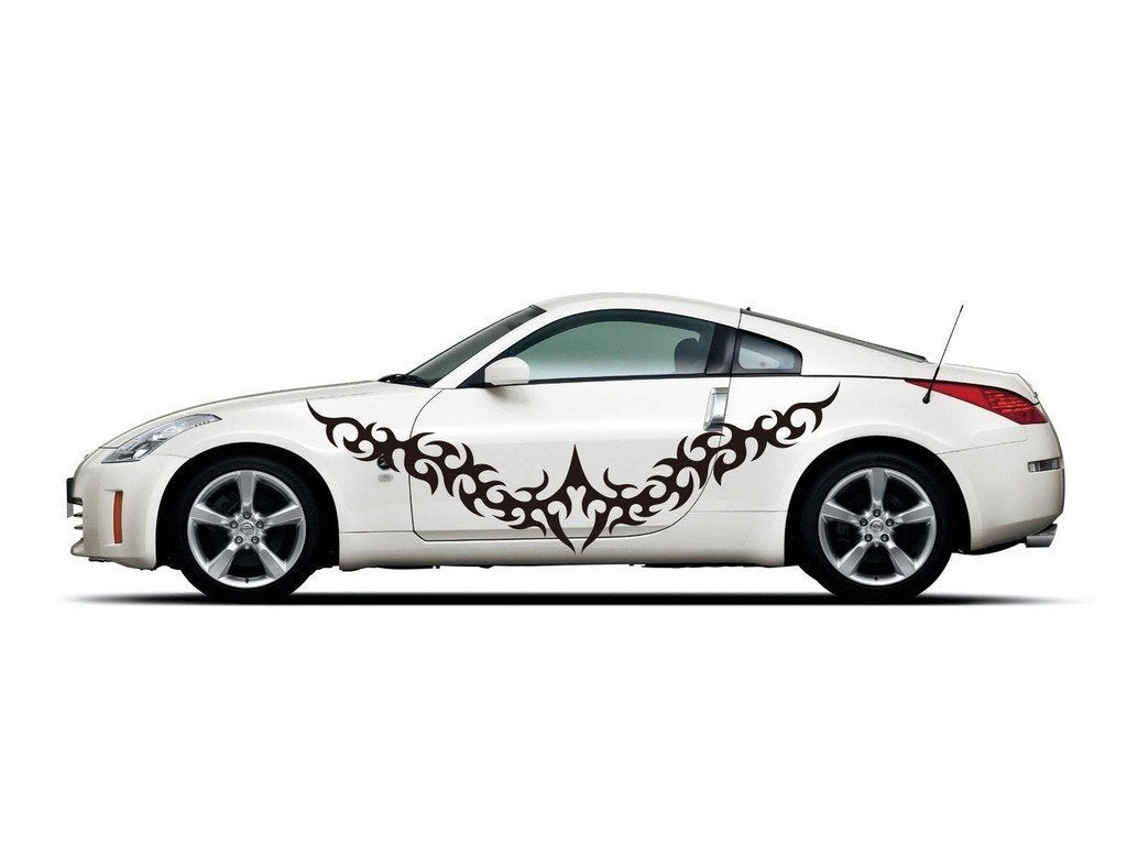 Picniva Style 400 Racing Side Stripe Vinyl Decals, 22 x 70 in, 2 Pc