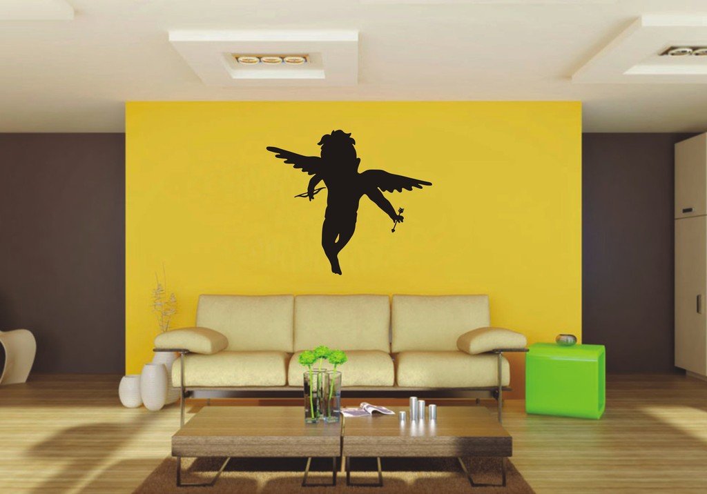Picniva Cupid Sty7 Vinyl Wall Decal, Approx 22 x 19.29 in, Removable