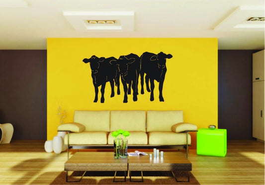 Picniva Cow Sty39 Vinyl Wall Decal, Approx 22 x 12.72 in, Removable