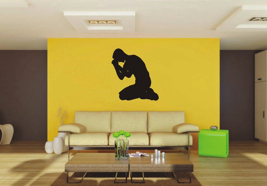 Picniva Man Sty5 Vinyl Wall Decal, Approx 22 x 24.34 in, Removable
