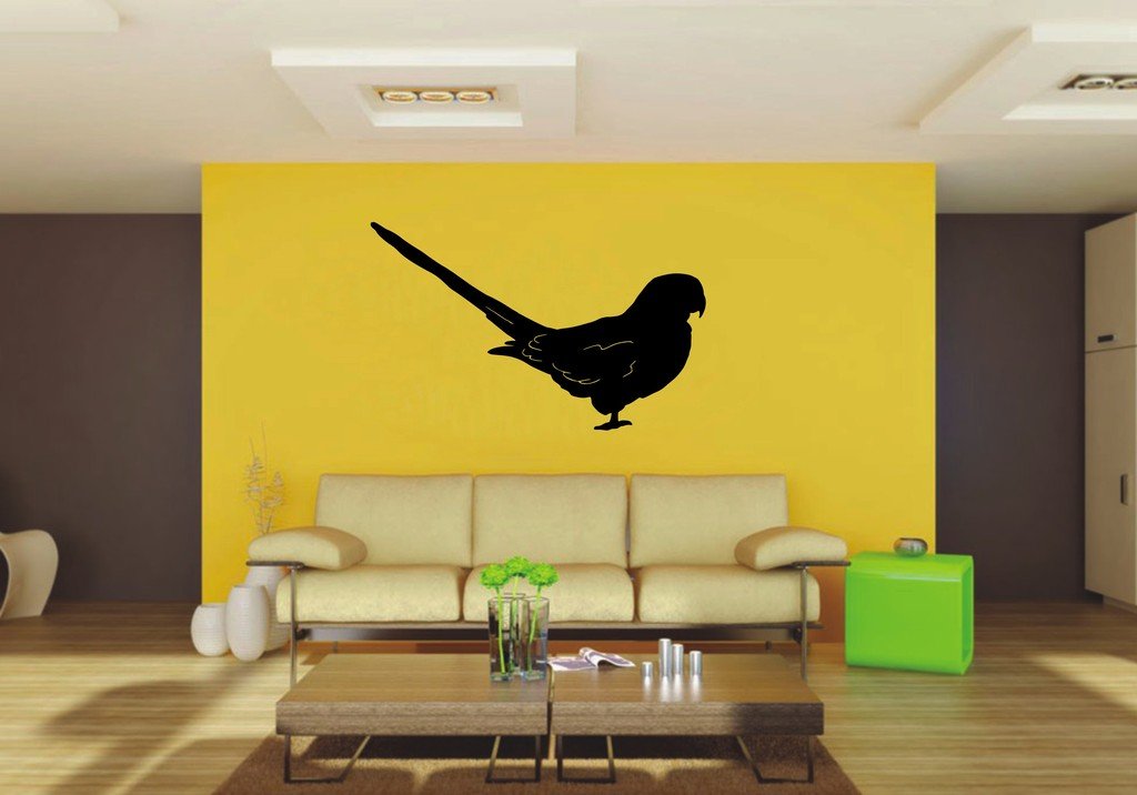 Picniva Parrot Sty8 Vinyl Wall Decal, Approx 22 x 13.67 in, Removable