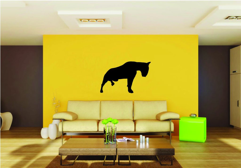 Picniva Bull Terrier Dog Style 33 Removable Vinyl Wall Decal