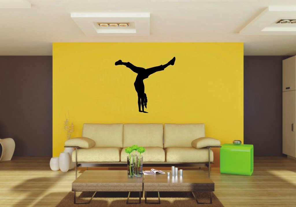 Picniva 22x20.4 Handstand Vinyl Wall Decal Figure