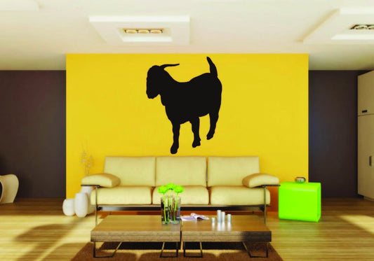 Picniva Boer Goat Sty11a Vinyl Wall Decal, Approx 22 x 26.4 in, Removable