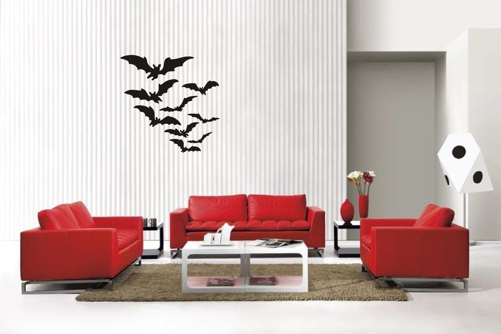 Picniva Bats Style1 Wall Decal Removable Home Decor
