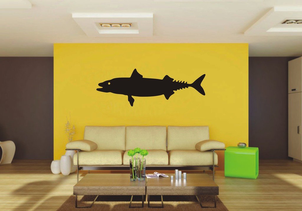 Picniva Fish Sty74a Vinyl Wall Decal, Approx 22 x 7.64 in, Removable