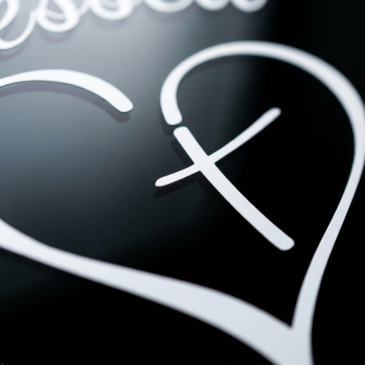 Decaltor Blessed Cross Heart Vinyl Decal