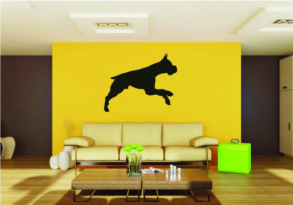 Picniva Boxer Dog Style 33 Removable Vinyl Wall Decal