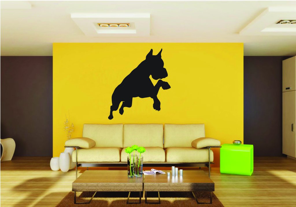 Picniva Boxer Dog Style 24 Removable Vinyl Wall Decal