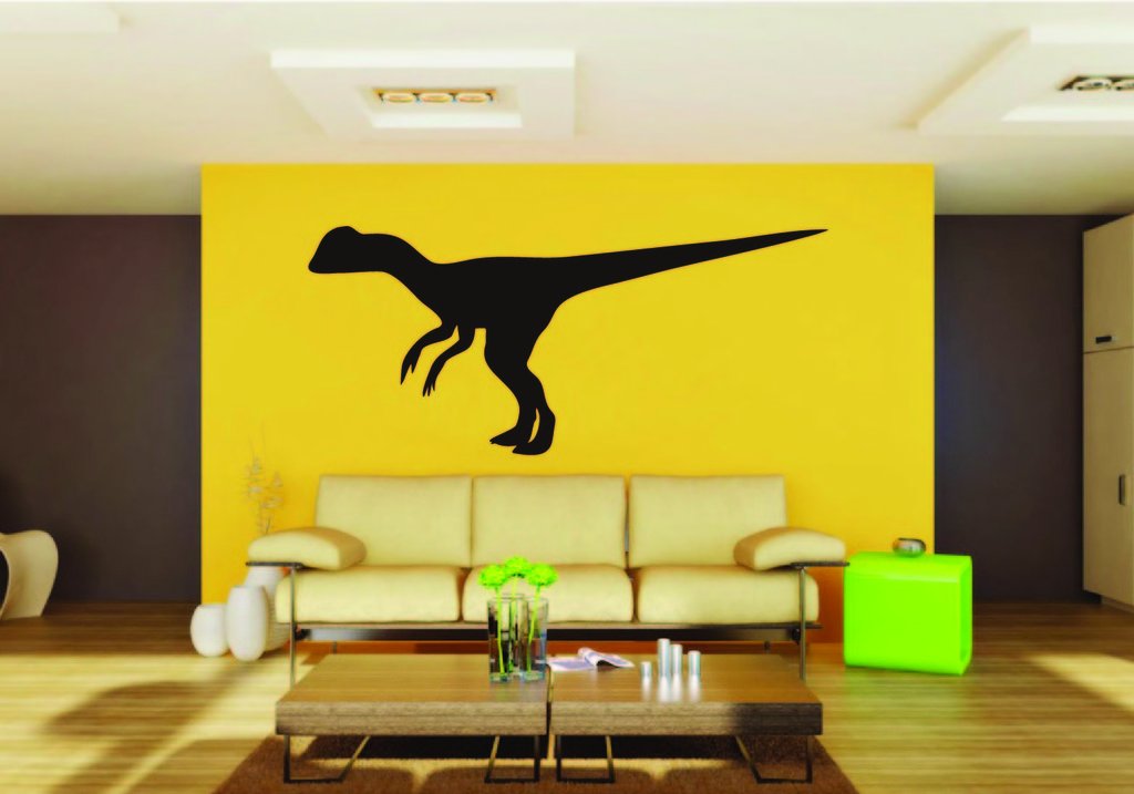Picniva Dinosaur Sty3a Vinyl Wall Decal, Approx 22 x 11 in, Removable