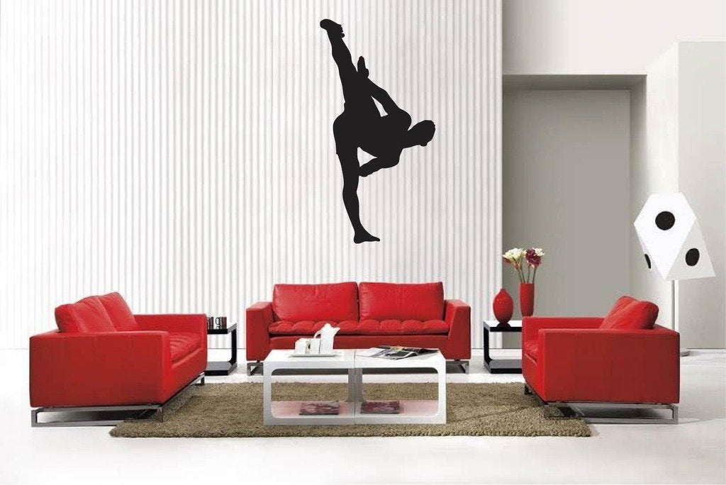 Picniva Matte Black Martial Arts Style 210 Vinyl Wall Decal Sports Decor