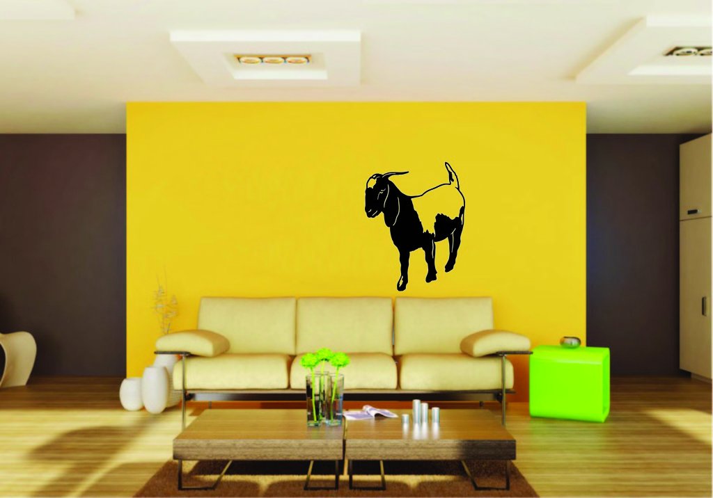 Picniva Boer Goat Sty11 Vinyl Wall Decal, Removable, Home Decor