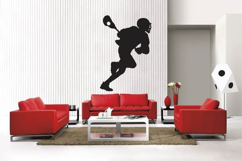Picniva Matte Black Racquetball Style 4 Vinyl Wall Decal Sports Decor