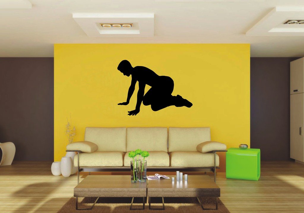 Picniva Kneeling Style 9 Wall Decal Figure Silhouette Decor