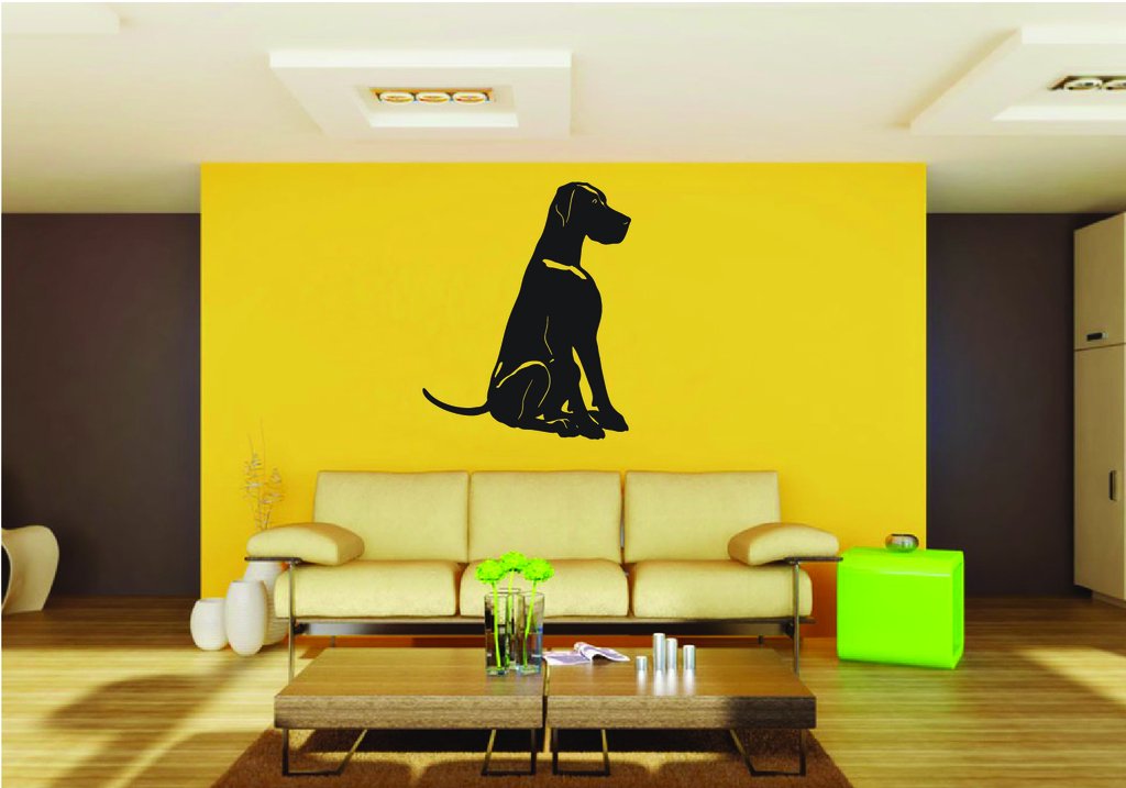 Picniva Great Dane Dog Style 8 Removable Vinyl Wall Decal